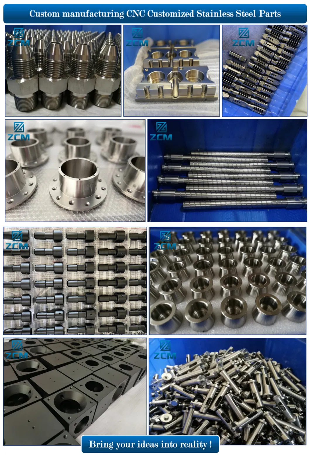 Custom Mechanical Part CNC Metal Machinining Metal Electronics Parts Packing/Pump/Tobacco/Spinning/Grinder/Polishing/Spaying/Textile/Coffee/Motor Machine Parts