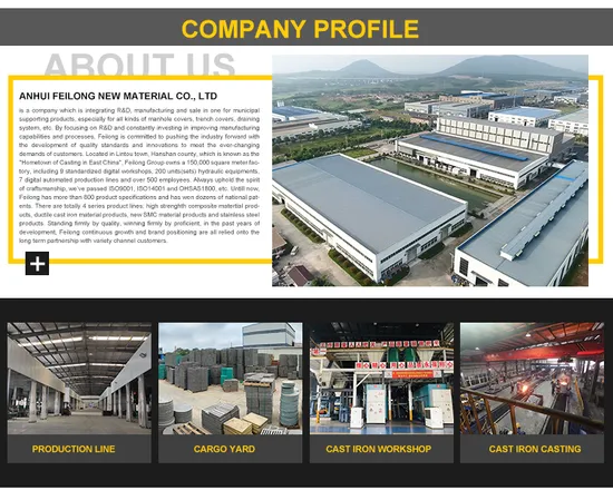 防水 En124 マンホール カバー プラスチック複合マンホール カバー SMC 正方形マンホール カバー