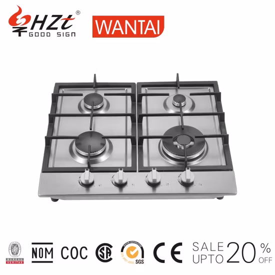 ガスコンロ ビルトインタイプ 鋳物パン対応 2口ステンレスガスコンロ